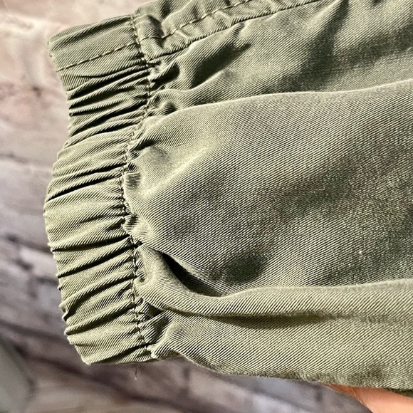 Womens Cest 1946 elastic waist pants. Army Green Belt Loops Small (C-19) - Picture 6 of 9